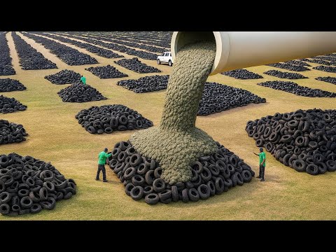 Very few people know about this great invention! 9 free recycling ideas from old tires /cement