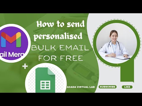 How to Send Personalised Bulk Emails for Free; using Gmail and Google Sheets
