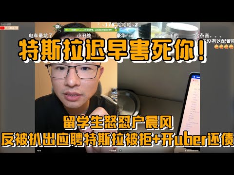 特斯拉迟早害死你!留学生怒怼户晨风,反被扒出应聘特斯拉被拒+开uber还债