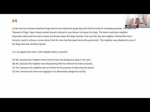 How to Strategically Approach MBE Questions, with Jonathan Grossman (Webinar Recording)