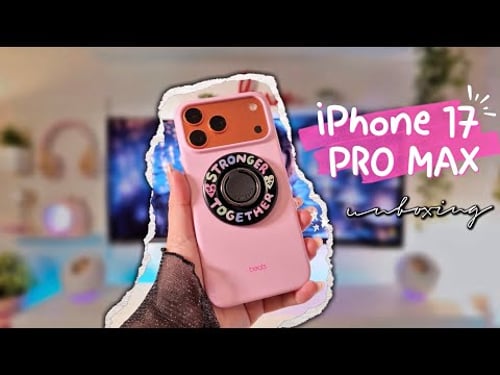 Cosmic Orange iPhone 17 Pro Max | Aesthetic Unboxing πβ¨
