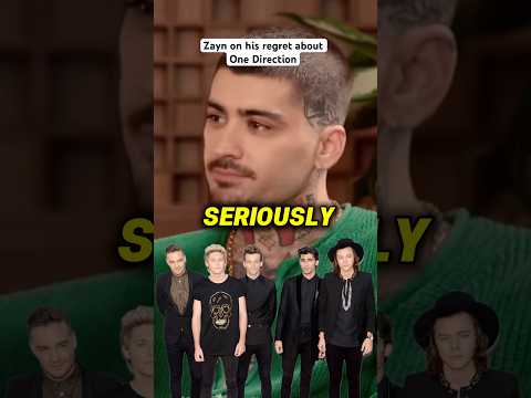 Zayn on his regret about One Direction