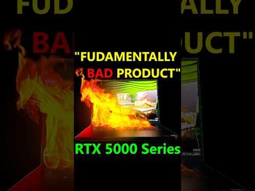 Nvidia RTX 5000 Series = "Fundamentally BAD Product"💻🔥