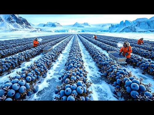Growing Blueberries in Extreme -40°C Winter (Frozen Harvest)