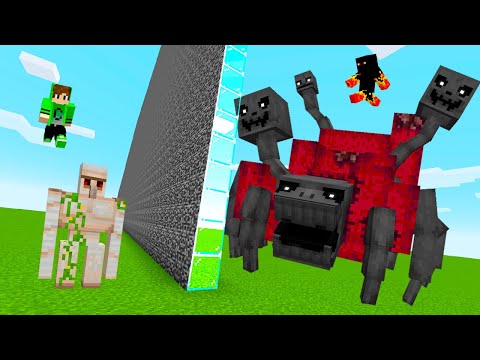 Trolei INIMIGO na BATALHA DE MOBS do MINECRAFT
