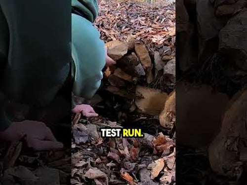 Camping in Bushcraft Survival Bunker #camping #buschcraft #survival