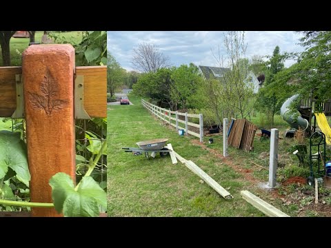 Making concrete fence posts