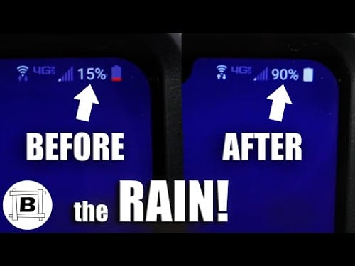 Rain Gutter POWER #6 - World's First Rain Charged Phone!