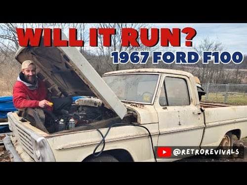 Will It Run? 1967 Ford F100 Parked & Packed with Walnuts! | Vintage Revival