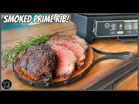 NINJA WOODFIRE XL GRILL SMOKED PRIME RIB!