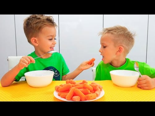 Yes Yes Vegetables Song with Vlad and Niki - Funny stories for kids