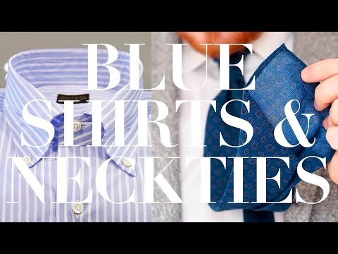 12 Timeless Blue Shirt & Necktie Combinations