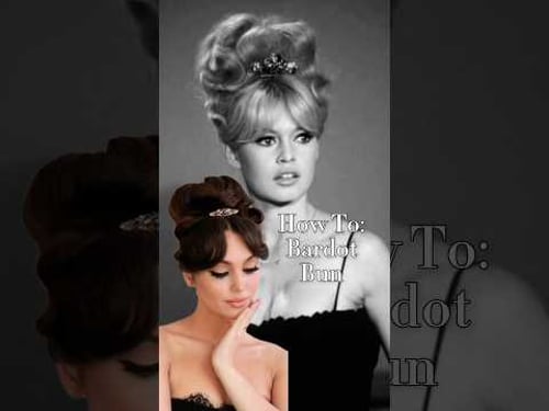BRIGITTE BARDOT #Hair Tutorial! 1960s Updo🎀