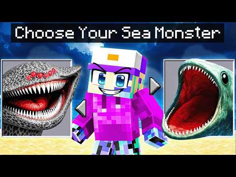 Minecraft, But You Can CHOOSE YOUR SEA MONSTER!