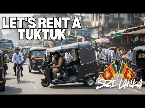 My First Time Driving a Tuk Tuk 🇱🇰 Kandy, Sri Lanka