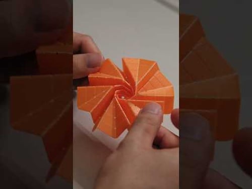 3D Printed Origami - Satellite Flasher