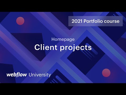 Create a CMS Collections layout — Build a portfolio site in Webflow, Day 3