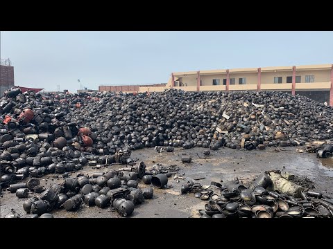 Incredible Discovery! Pure Silver Extraction From Old Ac Motor Compressors' Asian Recycling Process