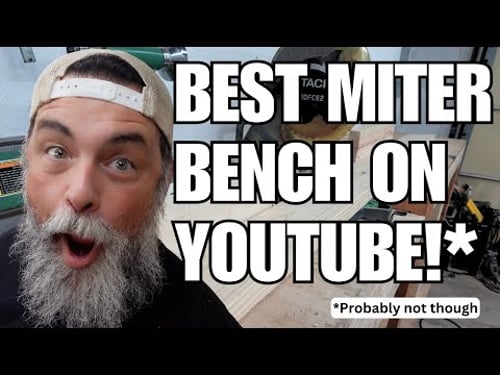 The REAL MAN'S Miter Saw Station! (Easy, Versatile, & Inexpensive)