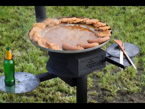 Homemade COOKING STOVE From OLD CAR RIMS ?!