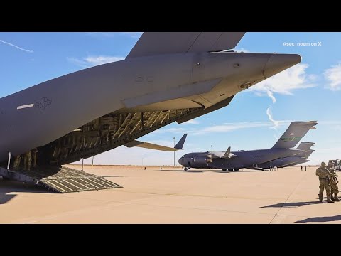 Trump administration sends first group of migrant detainees to Guantanamo Bay