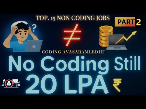 Top 15 IT JOBS WITHOUT CODING PART 2 |π₯ No Coding Still 20 LPA | Real IT Jobs Explained (Telugu)