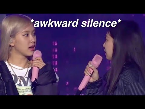 blackpink having a mental crisis during THE SHOW