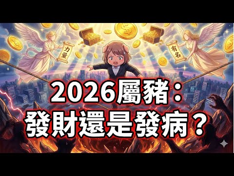 2026屬豬緊急預警!這一年「財運登頂」卻伴隨「致命危機」?命理師:這三顆兇星太狠了!#2026屬豬 #紫微斗數 #生肖運勢 #發財 #健康警訊