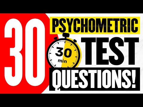 30 PSYCHOMETRIC TEST QUESTIONS & ANSWERS! (How to PASS a Psychometric Test) 100% PASS!