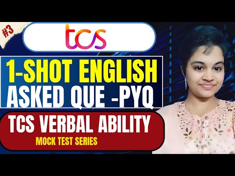 TCS NQT 1-SHOT Verbal Ability | TCS NQT Previous year questions