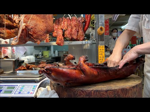 Hong Kong Food: Roasted Suckling Pigs Roasted Peking Ducks
