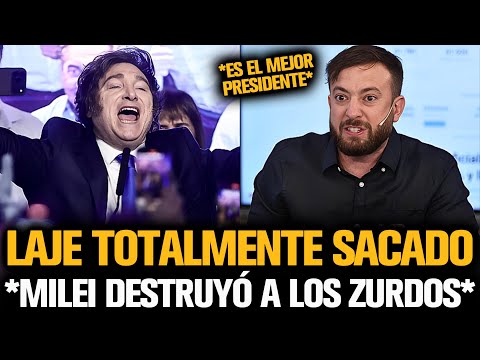 AGUSTÍN LAJE TOTALMENTE SACADO TRAS EL TRIUNFO DE MILEI EN LAS ELECCIONES