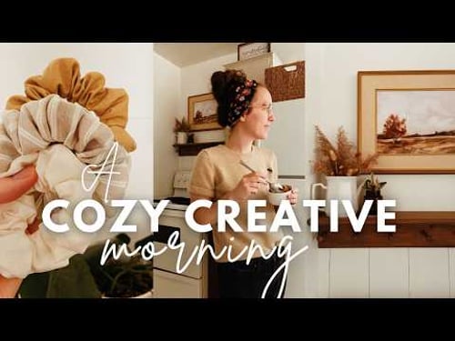A Cozy Slow Morning | Styling Cottage Thrifts, Baking, & Sewing