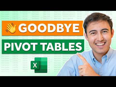 Try The NEW GROUPBY Function Instead of Pivot Tables