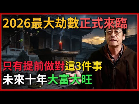 2026最大劫數正式來臨!倪海廈生前再三提醒:只有提前做對這3件事的人,未來十年不僅無災,還能大富大旺! #倪海廈 #易經 #天纪 #命理