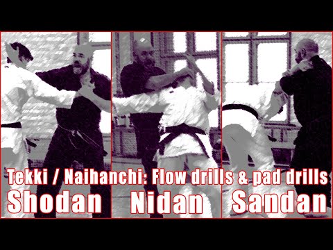 Tekki / Naihanchi 1 to 3: Flow drills and pad drills