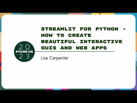 Tutorials - Lisa Carpenter: How to create beautiful interactive GUIs and web apps