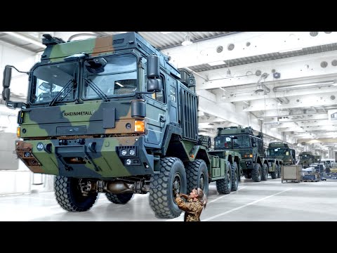 Inside Rheinmetall Factory Building EU Army Armored Trucks – (Europe will need This MEGA HX81 8x8)