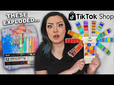 I Tried Tiktok Shop's GIMMICKY Art Supplies *I crashed out*