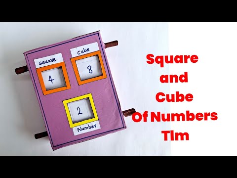 Math working model |Square and cube number Tlm |Math project |Easy Math Tlm|