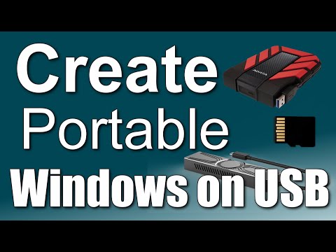 How to install Windows 10/11 on a External HDD,SSD, MicroSD or NVMe➡️Portable Windows➡️Windows to Go