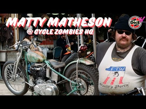 Matty Matheson & his 1941 FL Knucklehead Chopper #DicEtv