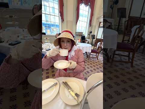 We dressed for Regency tea and nobody else did!