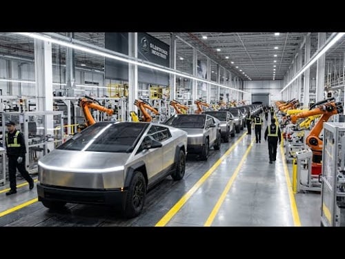 Inside the Cybertruck Factory–How Tesla's Revolutionary Electric Truck Is Made (Full Process)