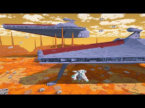 I Built an EPIC Star Wars BATTLE in Minecraft