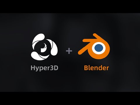 Blender教程 - AI建模又进化了?Blender+Hyper3D光速建模绑定全流程!