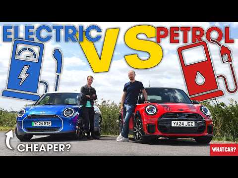 ELECTRIC vs PETROL CAR – which is REALLY cheaper?? NEW Mini Cooper review | What Car?