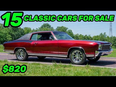 GARAGE TREASURES! 15 Cheap Classic Cars for Sale Today