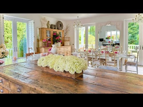 KITCHEN Summer Decor Ideas 🌸 Hydrangeas - Thrift Finds - DIY