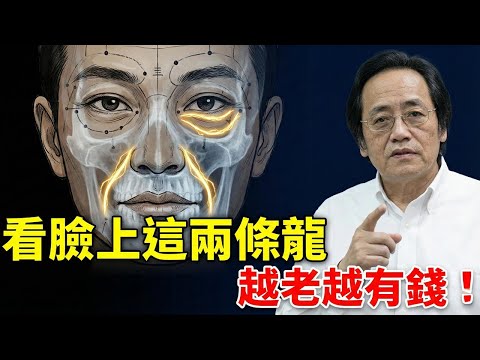 倪海廈: 臉上長出這兩道龍,註定越老越有錢!倪師警告:只有一道,晚年必定孤苦! #倪海廈 #天紀 #面相 #改運 #法令紋 #陰德紋 #人生智慧